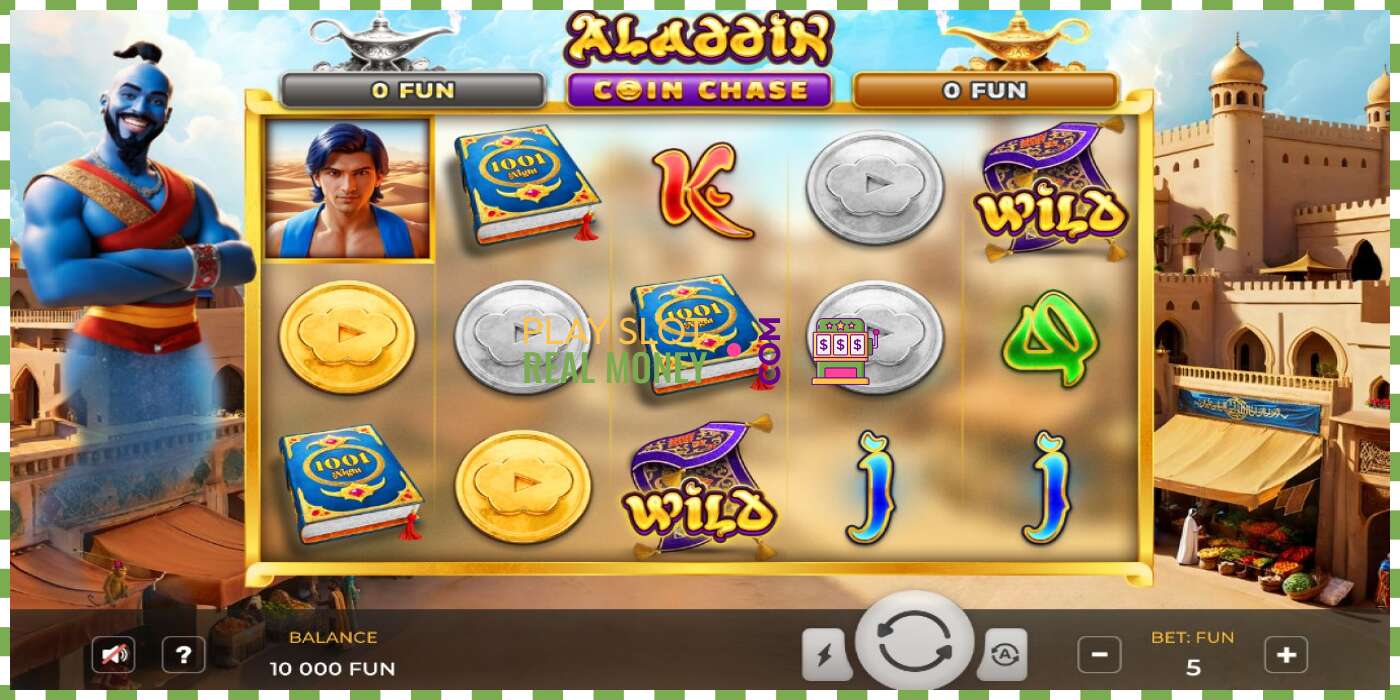 Слот Aladdin Coin Chase на реальные деньги, картинка - 1