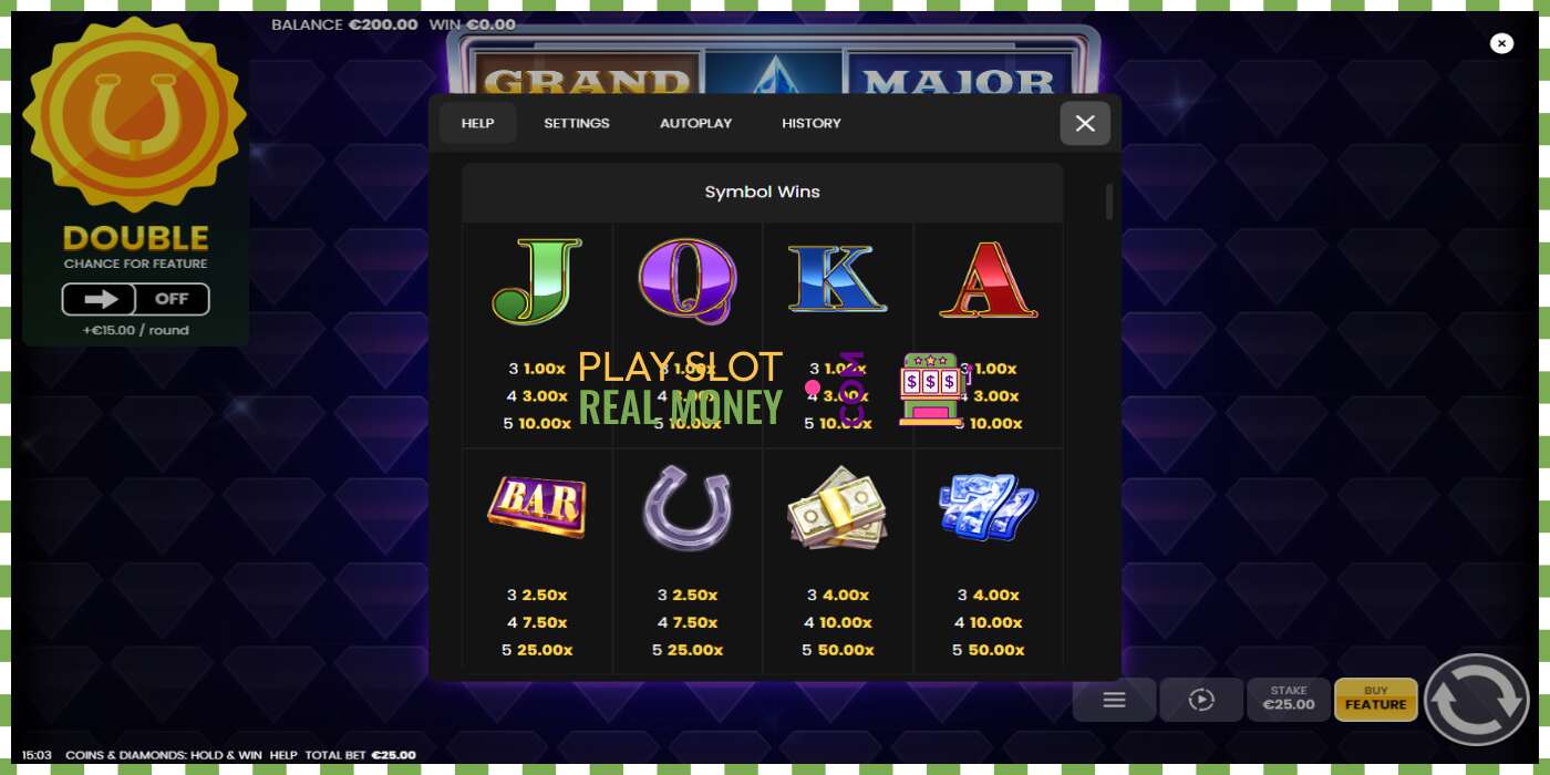 Slot Coins & Diamonds: Hold and Win for real money, picture - 5