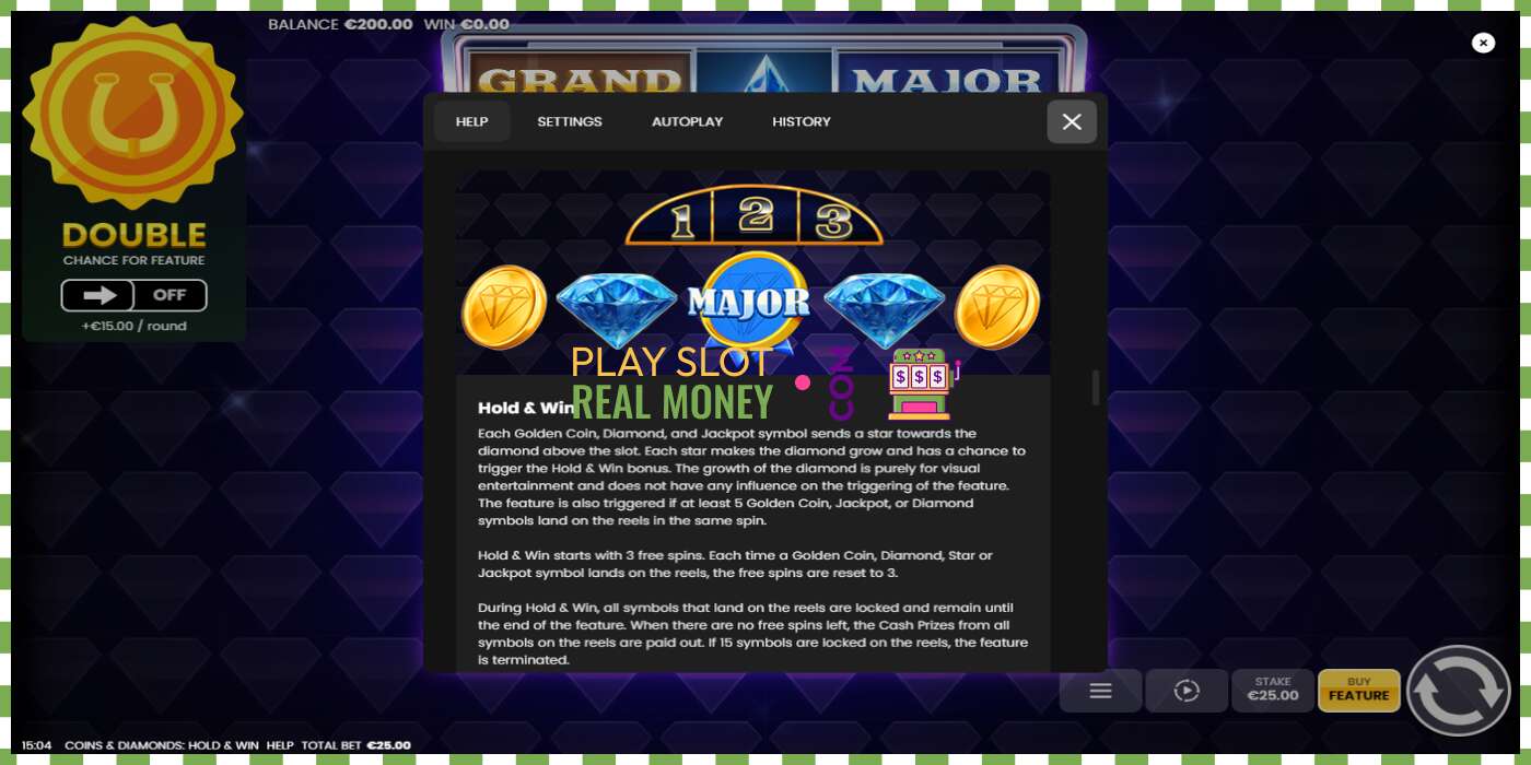 Slot Coins & Diamonds: Hold and Win for real money, picture - 6