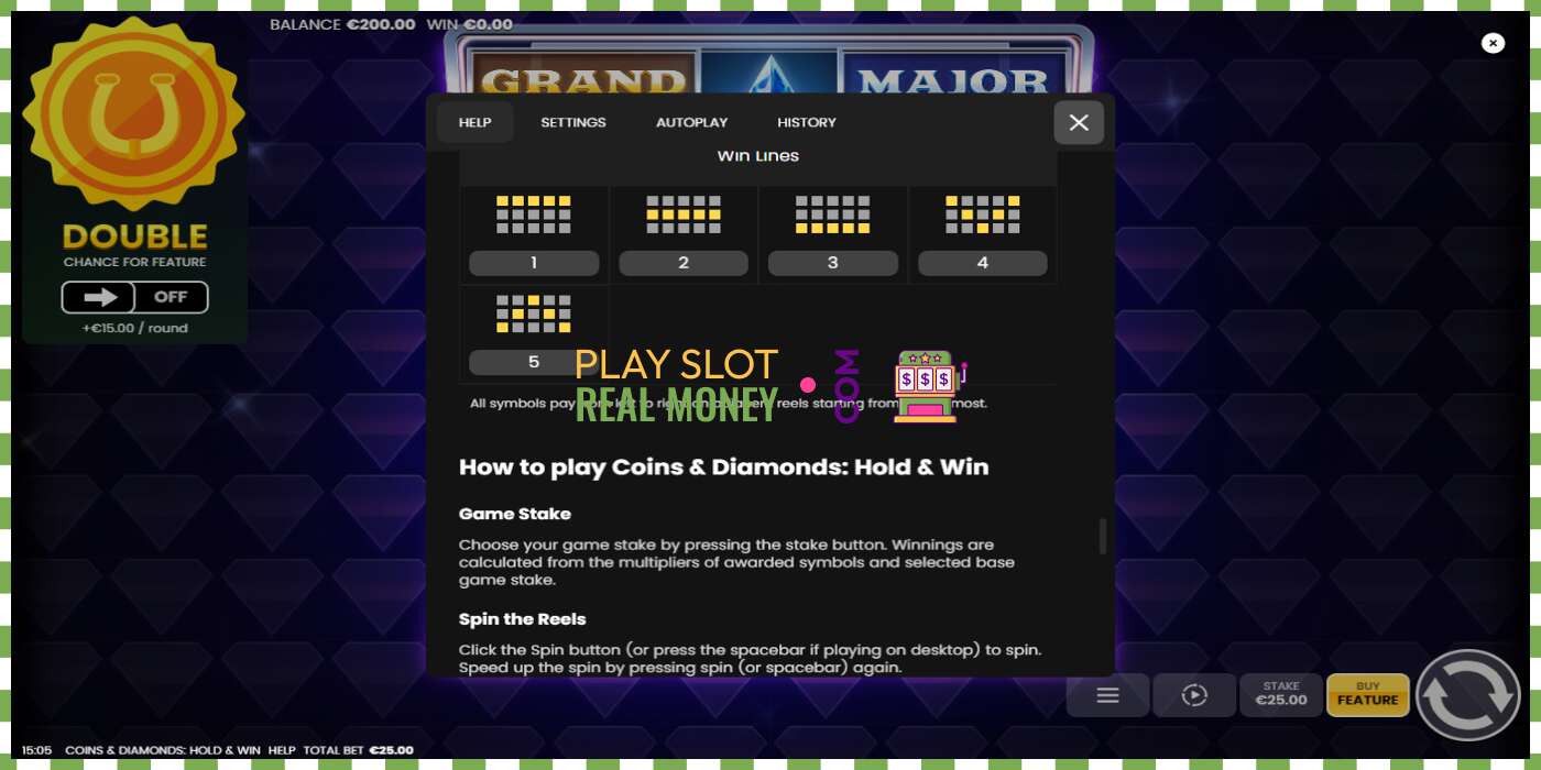 Slot Coins & Diamonds: Hold and Win for real money, picture - 7