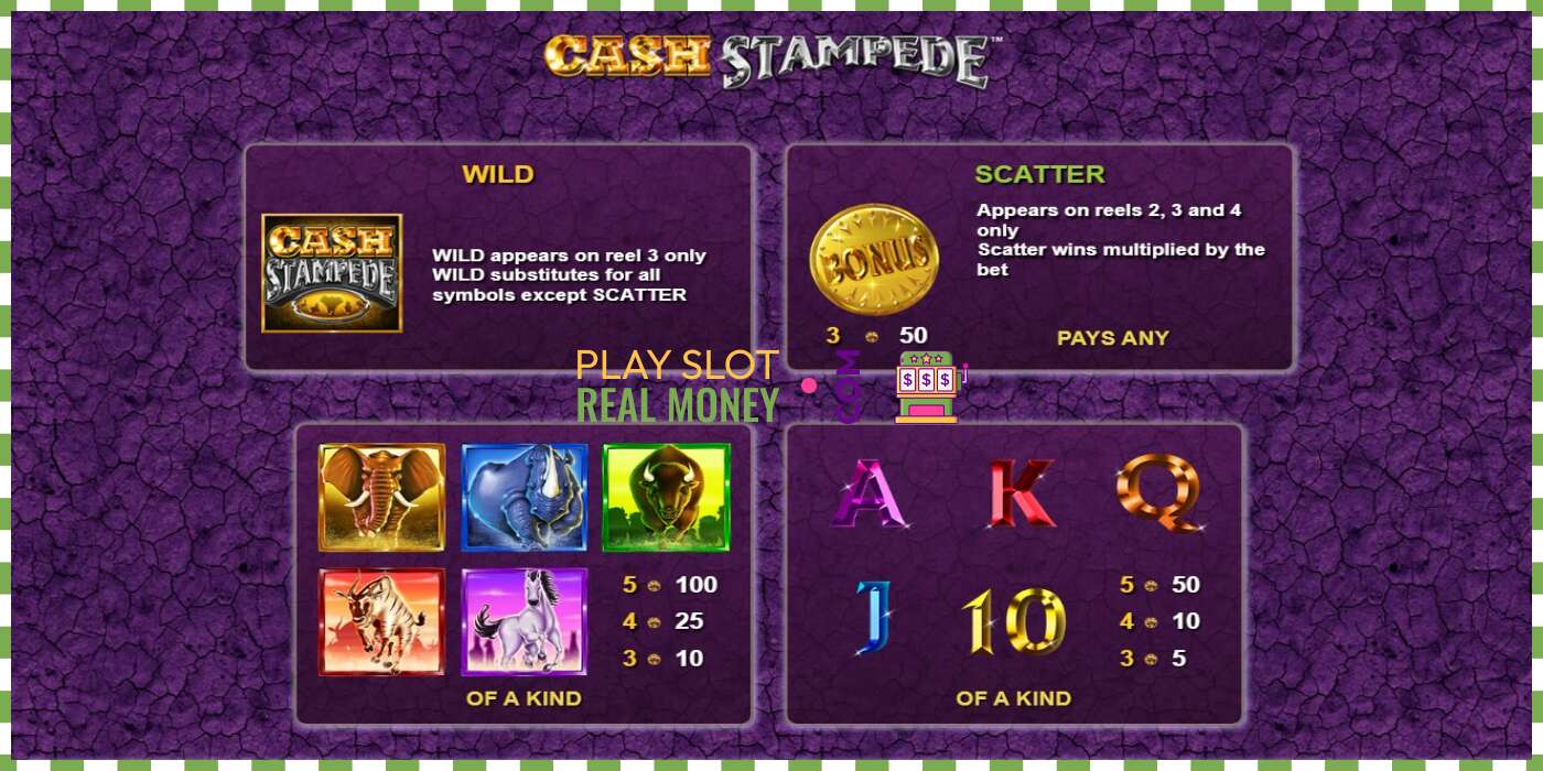 Слот Cash Stampede на реальные деньги, картинка - 2