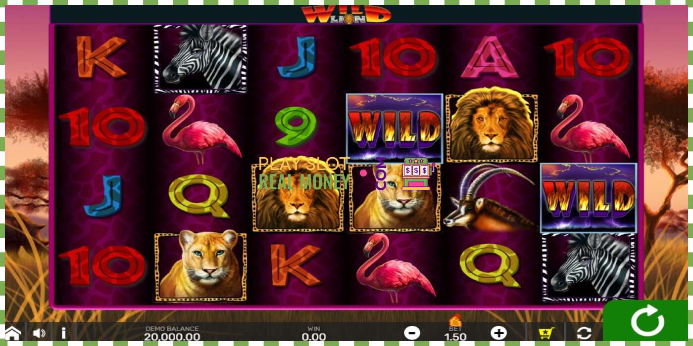 Slot Wild Lion with Reel Bingo for real money, picture - 1