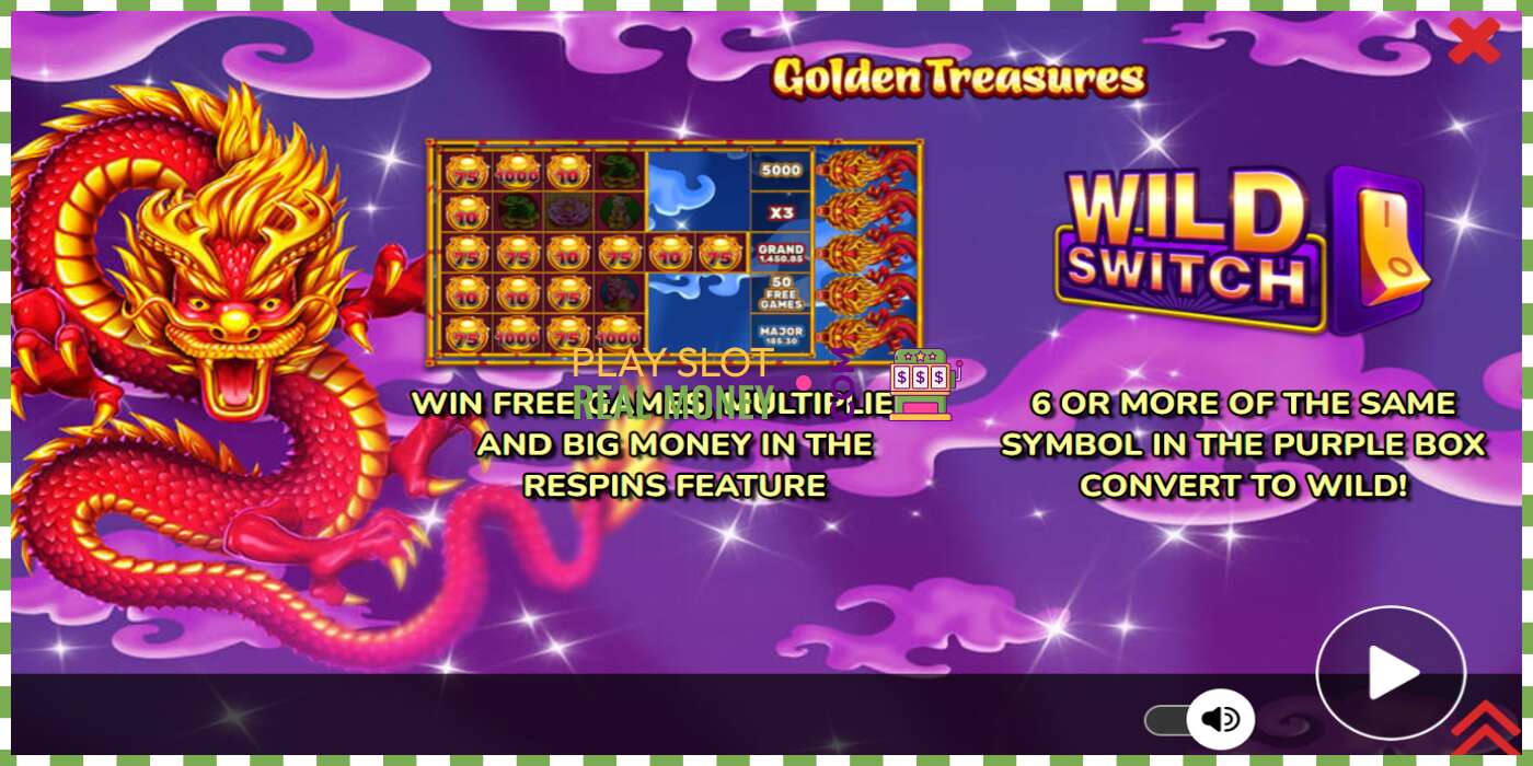 Слот Golden Treasures на реальные деньги, картинка - 1