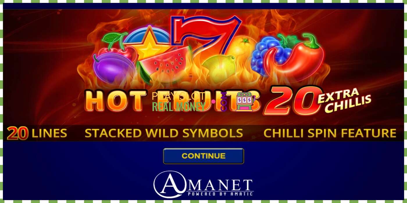 Слот Hot Fruits 20 Extra Chillis на реальные деньги, картинка - 1