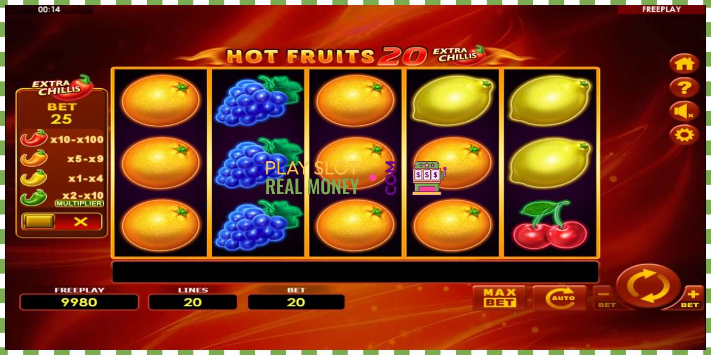 Слот Hot Fruits 20 Extra Chillis на реальные деньги, картинка - 2