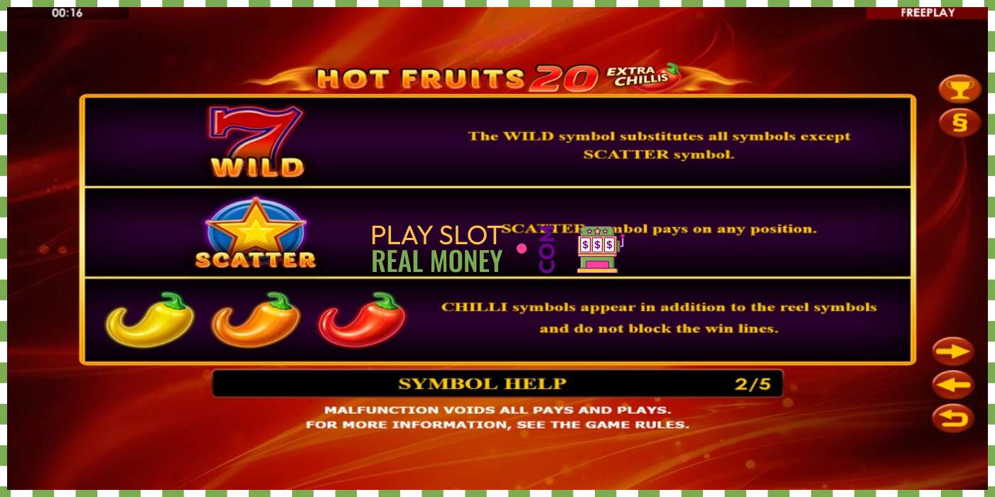 Слот Hot Fruits 20 Extra Chillis на реальные деньги, картинка - 5