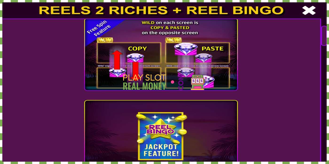 Slot Reels 2 Riches with Reel Bingo por diñeiro real, imaxe - 5