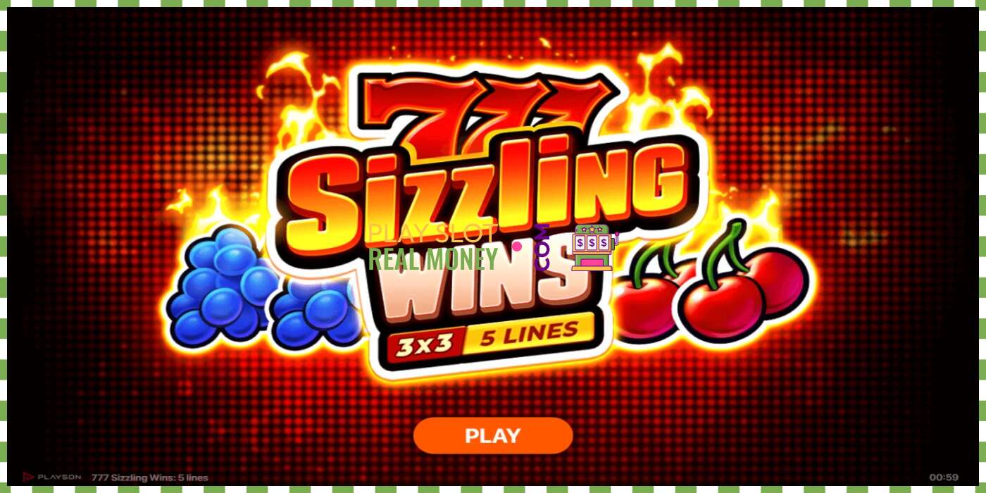 Слот 777 Sizzling Wins: 5 Lines на реальные деньги, картинка - 1