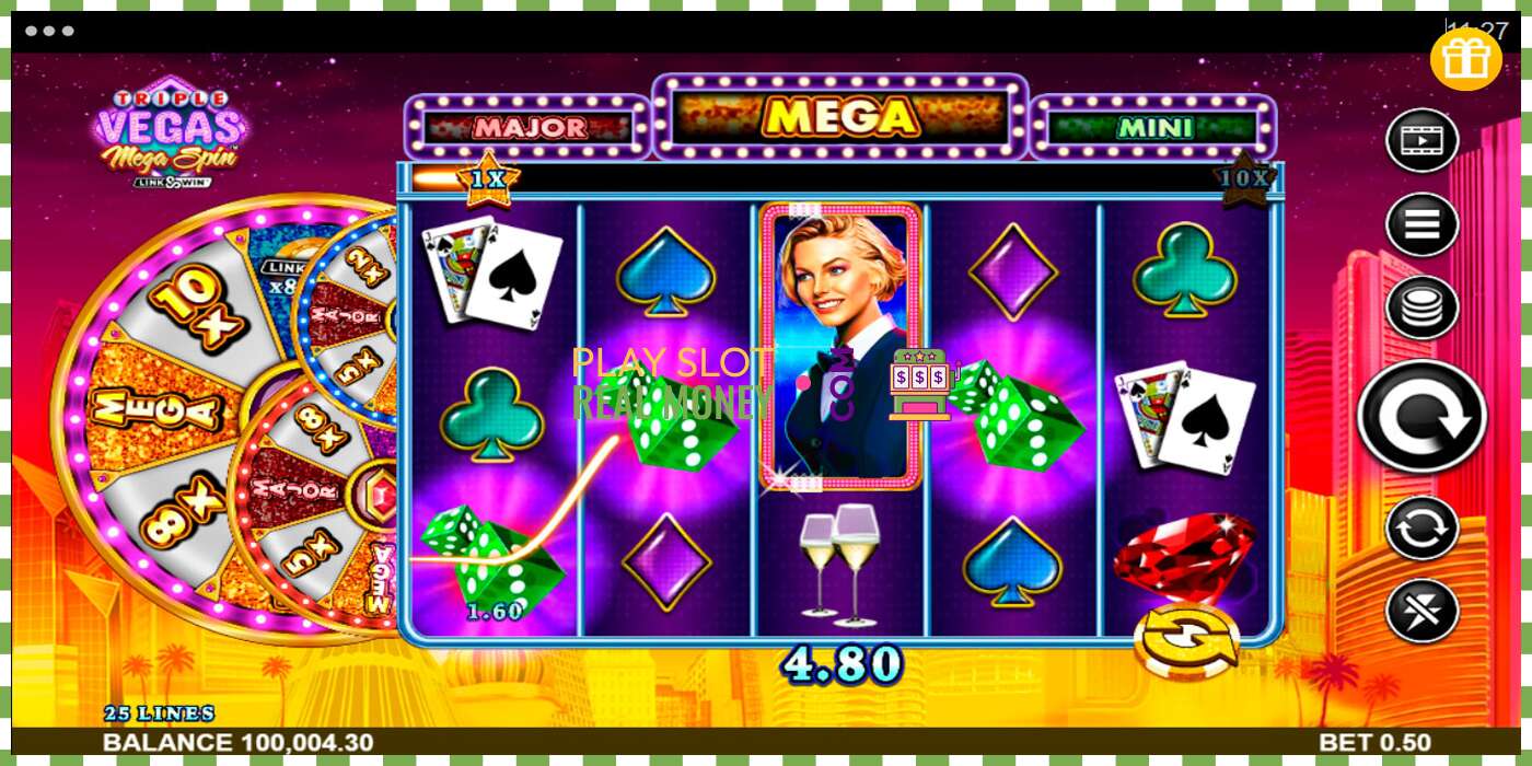 Слот Triple Vegas Mega Spin на реальные деньги, картинка - 2