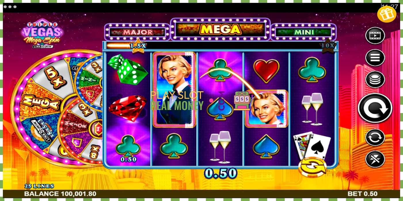 Слот Triple Vegas Mega Spin на реальные деньги, картинка - 4