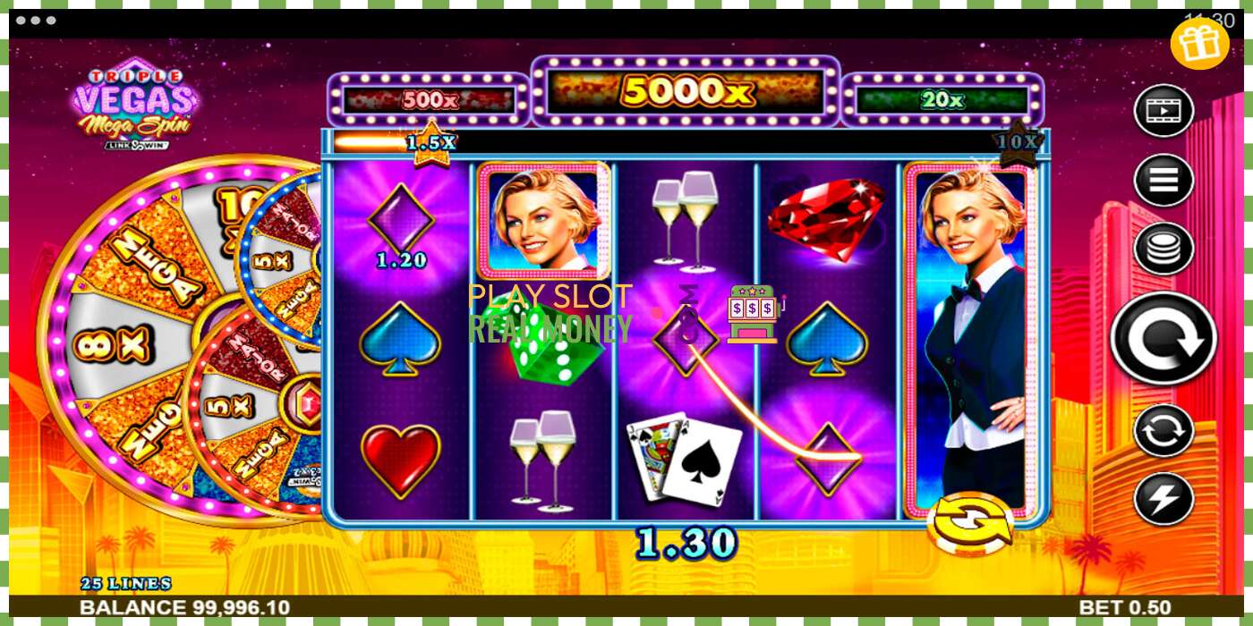 Слот Triple Vegas Mega Spin на реальные деньги, картинка - 5