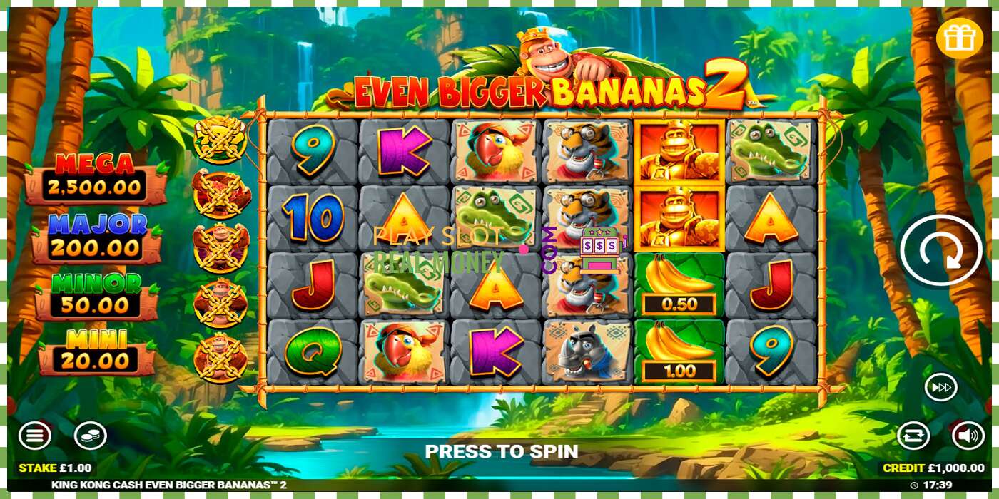 Слот King Kong Cash Even Bigger Bananas 2 на реальные деньги, картинка - 1