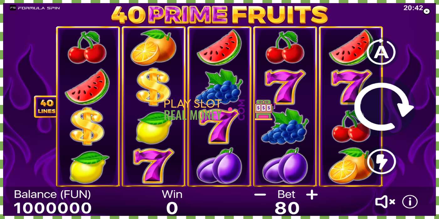 Слот 40 Prime Fruits на реальные деньги, картинка - 2