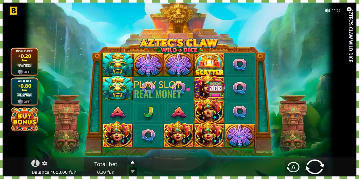 חָרִיץ Aztecs Claw Wild Dice עבור כסף אמיתי, תמונה - 1