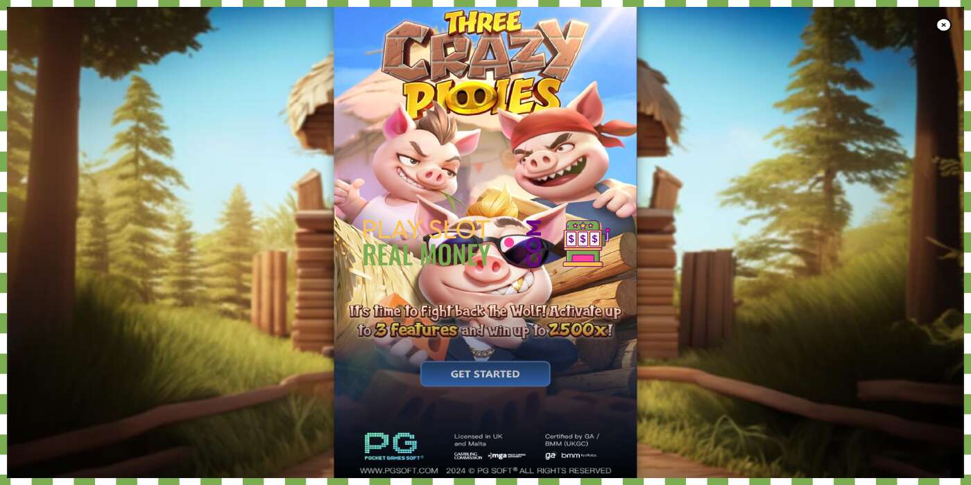 Slot Three Crazy Piggies untuk wang sebenar, gambar - 1