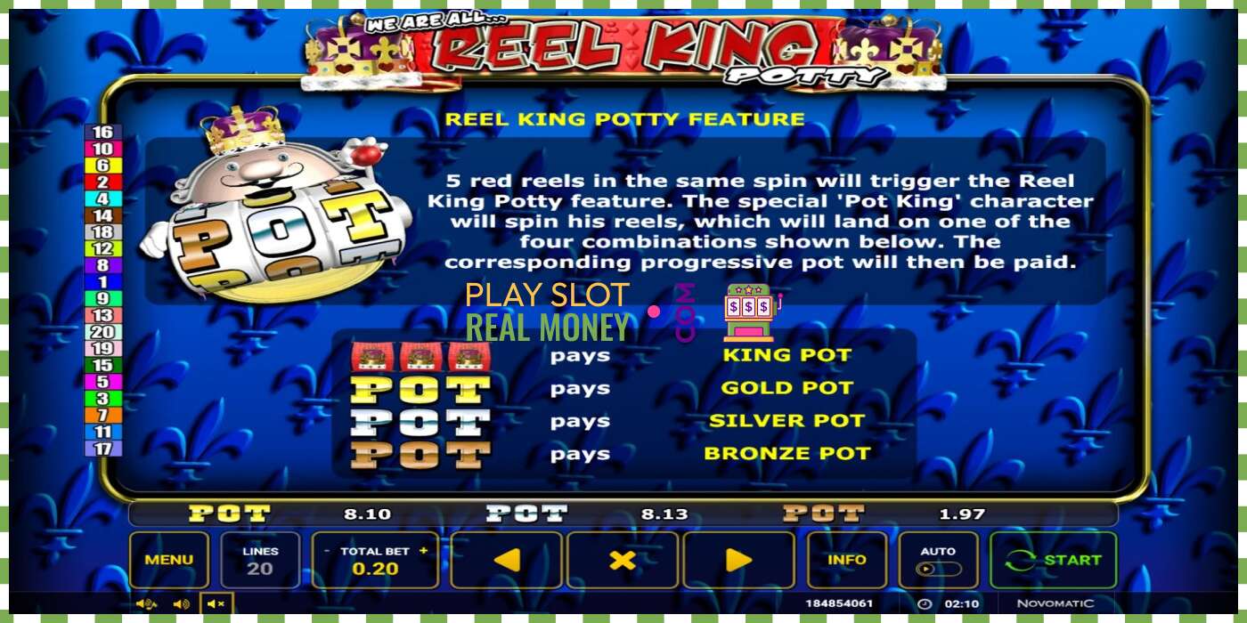 Слот Reel King Potty на реальные деньги, картинка - 4