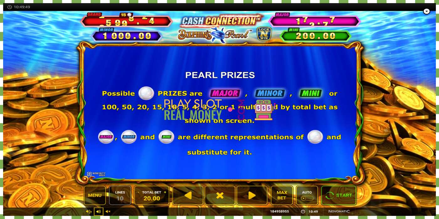 Slot Cash Connection Dolphins Pearl por dinheiro real, foto - 6