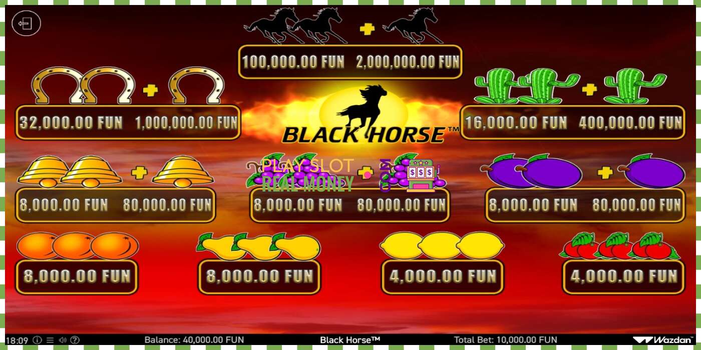 Slot Black Horse for rigtige penge, billede - 4