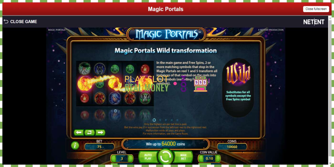 Слот Magic Portals на реальные деньги, картинка - 5