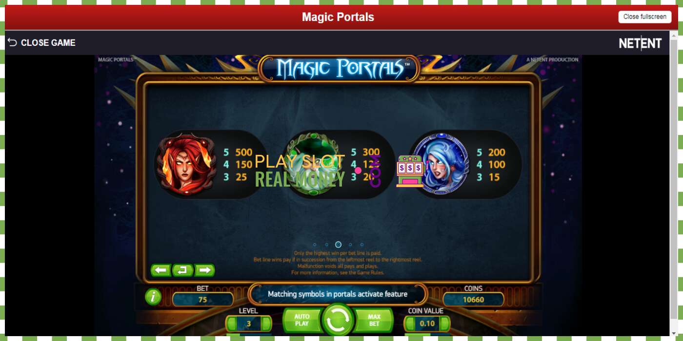 Слот Magic Portals на реальные деньги, картинка - 6