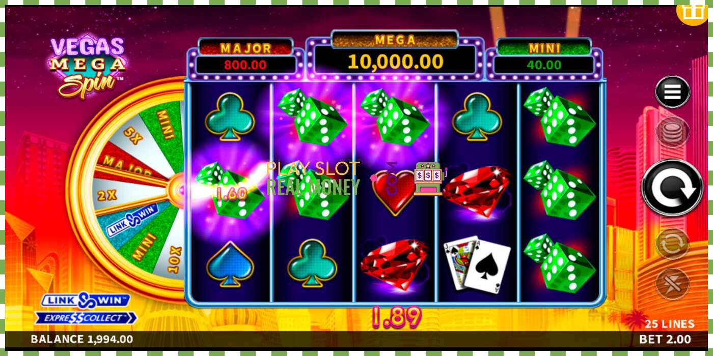 Слот Vegas Mega Spin на реальные деньги, картинка - 2