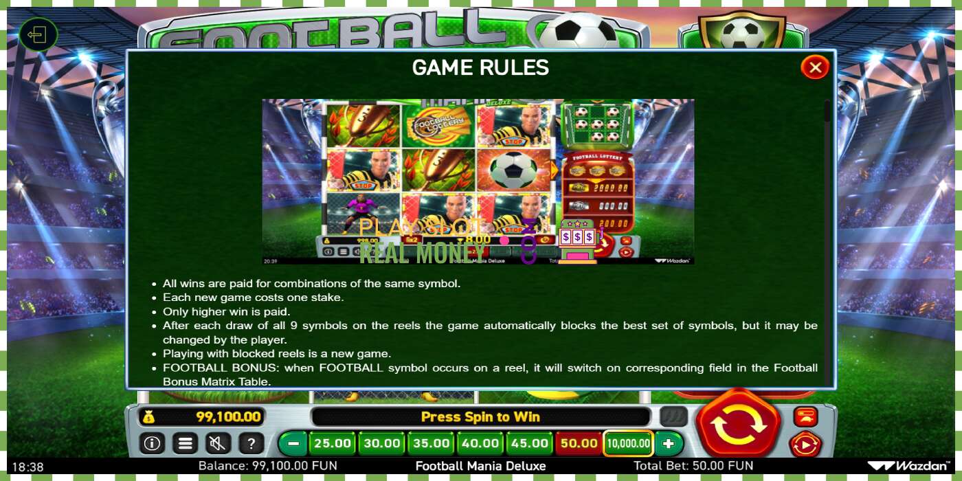 Слот Football Mania Deluxe на реальные деньги, картинка - 6