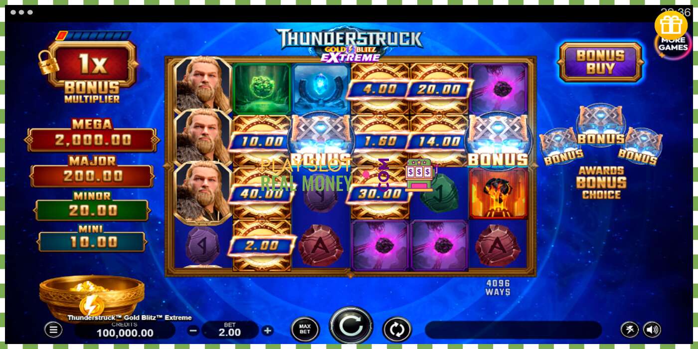 Ranura Thunderstruck Gold Blitz Extreme per diners reals, imatge - 1