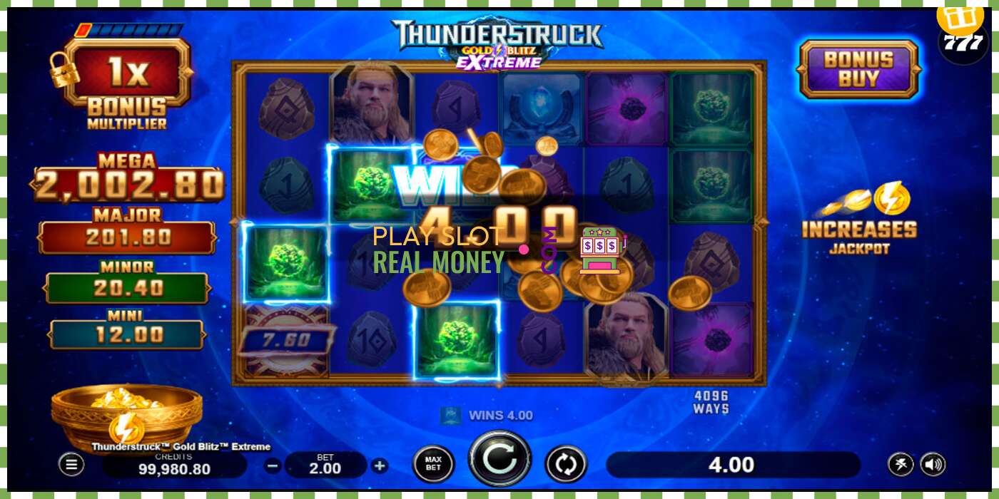 Ranura Thunderstruck Gold Blitz Extreme per diners reals, imatge - 5