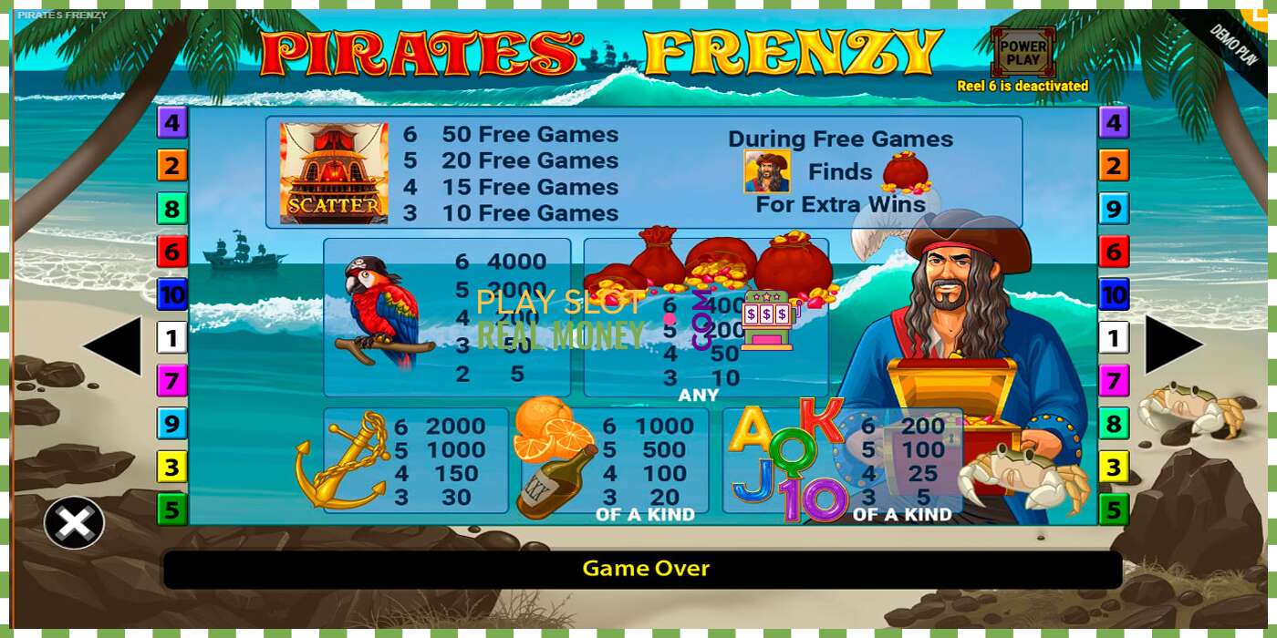 Слот Pirates Frenzy на реальные деньги, картинка - 6