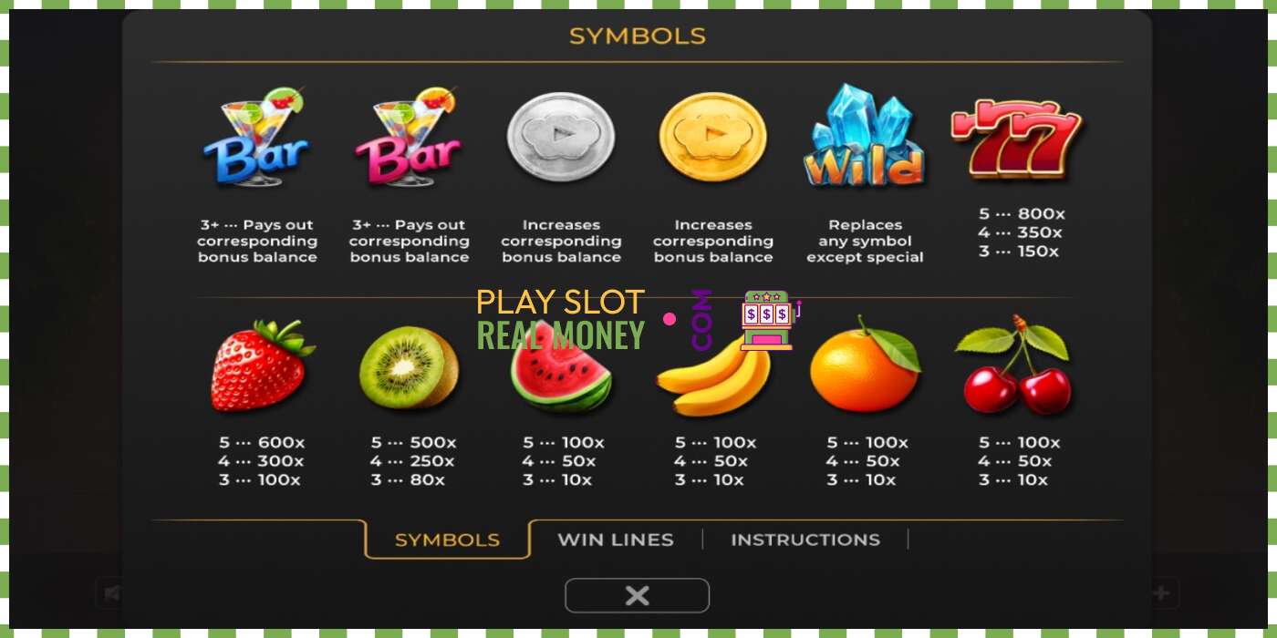 Слот Fruit Cocktail Coin Chase на реальные деньги, картинка - 3