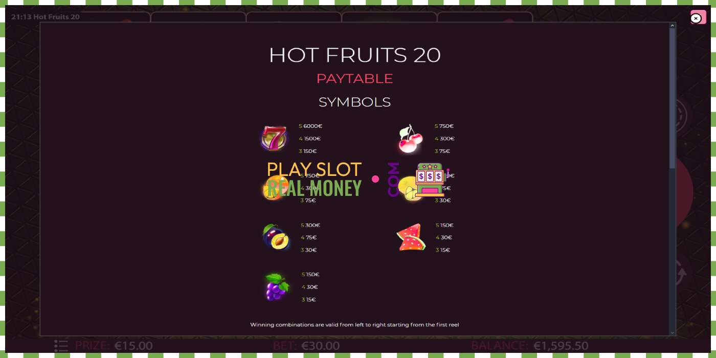 Слот Hot Fruits 20 на реальные деньги, картинка - 5