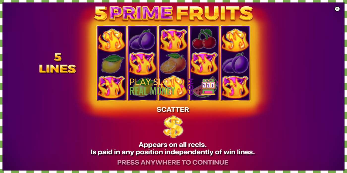 Слот 5 Prime Fruits на реальные деньги, картинка - 1