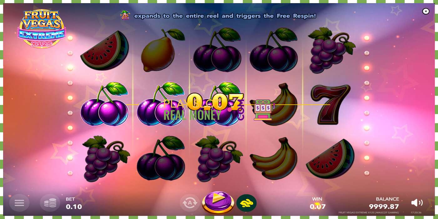 חָרִיץ Fruit Vegas Extreme x125 עבור כסף אמיתי, תמונה - 2