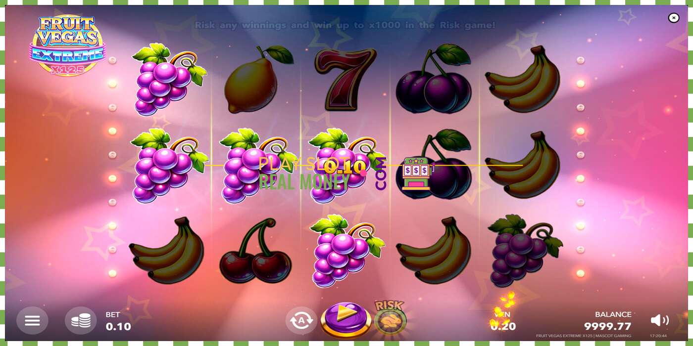 חָרִיץ Fruit Vegas Extreme x125 עבור כסף אמיתי, תמונה - 3