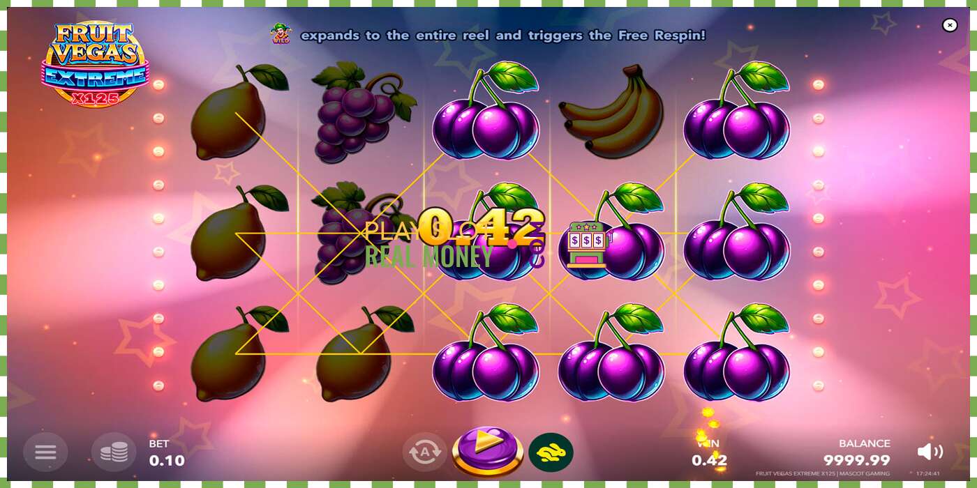 חָרִיץ Fruit Vegas Extreme x125 עבור כסף אמיתי, תמונה - 4