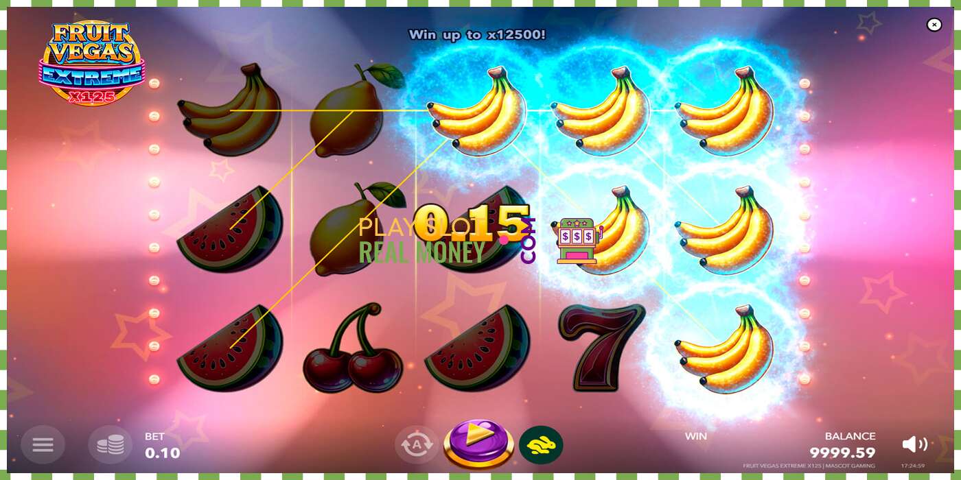 חָרִיץ Fruit Vegas Extreme x125 עבור כסף אמיתי, תמונה - 5