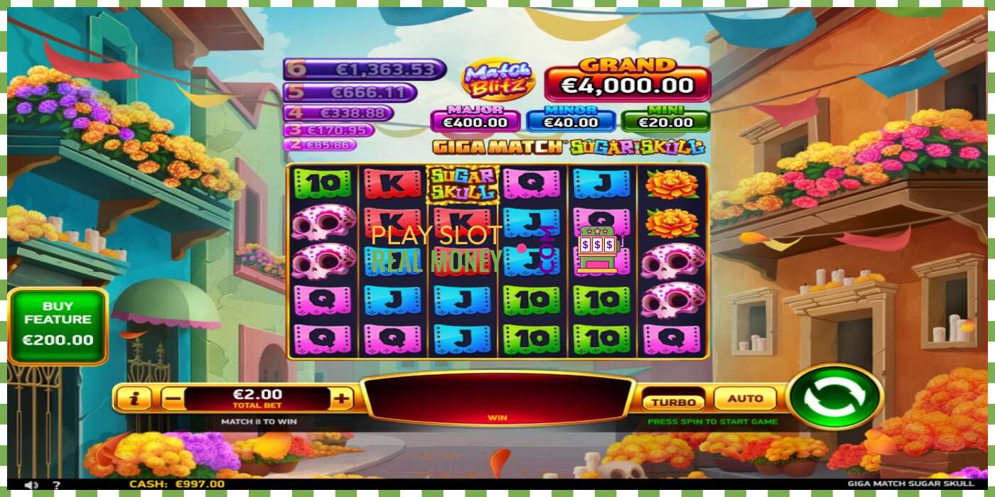 Slot Giga Match Sugar Skull za skutočné peniaze, obrázok - 2