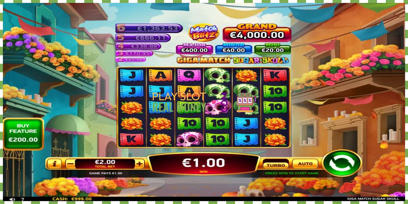 Slot Giga Match Sugar Skull za skutočné peniaze, obrázok - 3