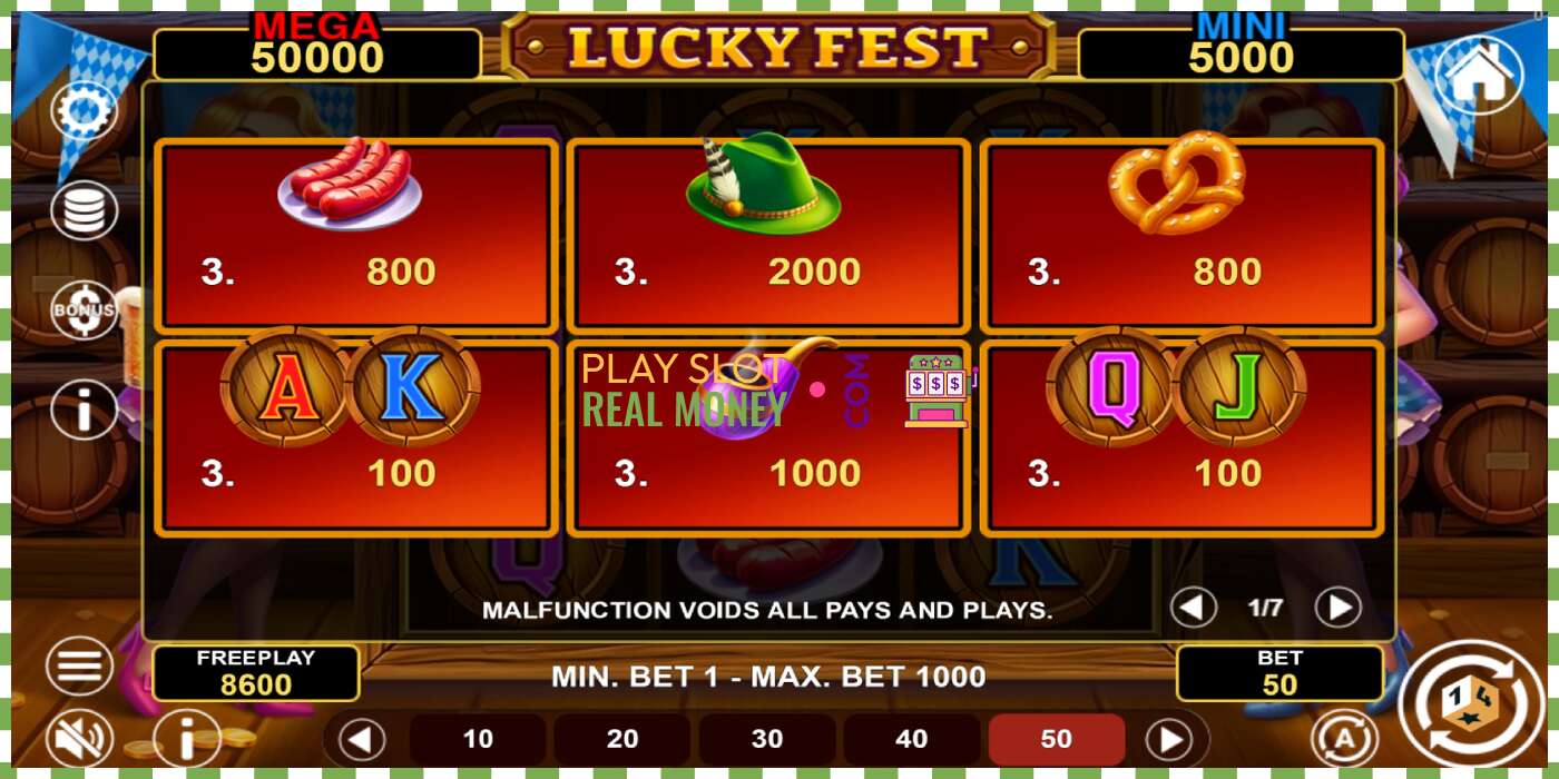 រន្ធដោត Lucky Fest Hold & Win សម្រាប់ប្រាក់ពិត, រូបភាព - 5