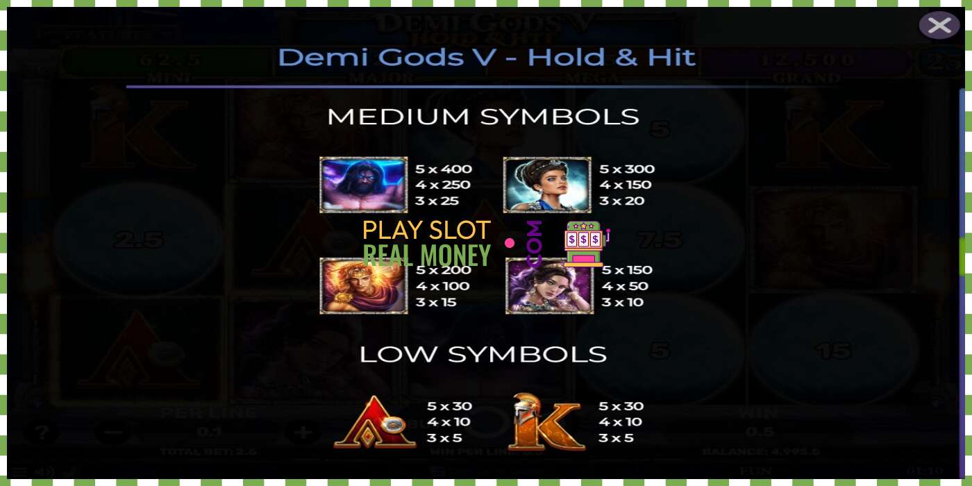 Слот Demi Gods V Hold & Hit на реальные деньги, картинка - 6