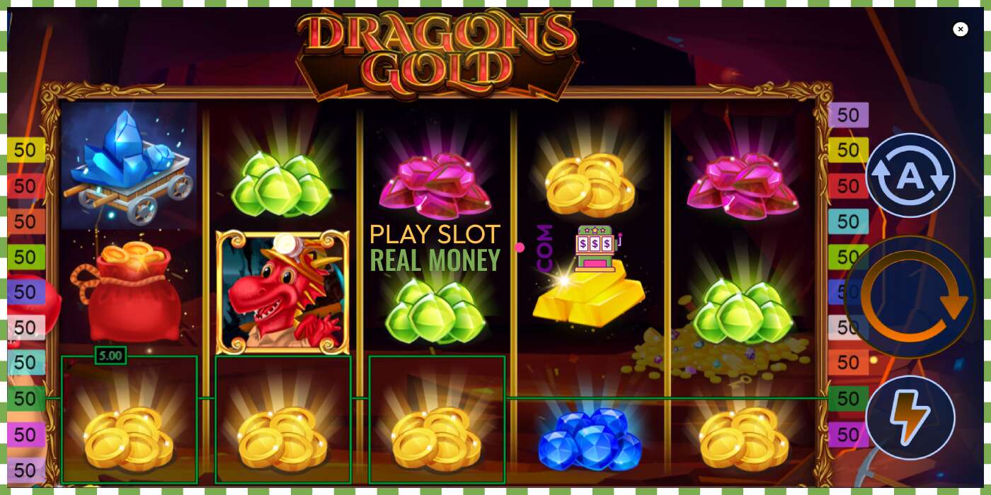 រន្ធដោត Dragons Gold SL សម្រាប់ប្រាក់ពិត, រូបភាព - 2