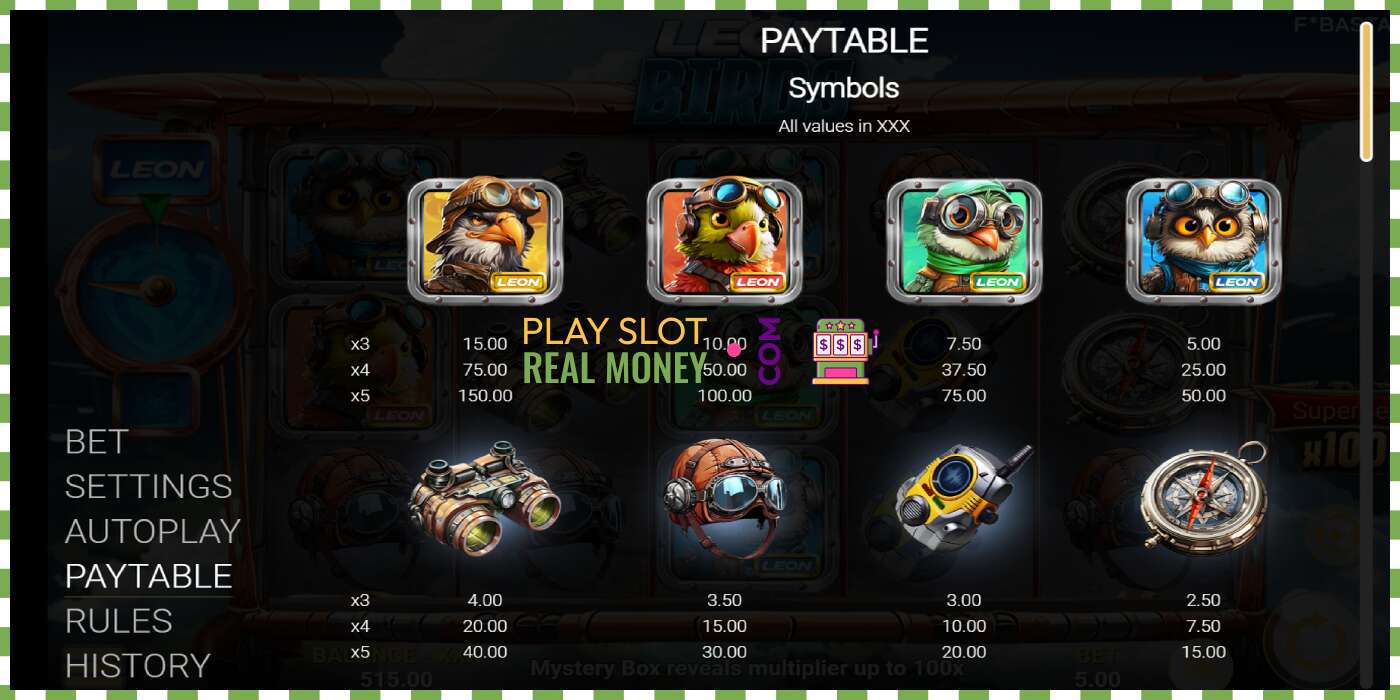 Slot Leon Birds za skutočné peniaze, obrázok - 5