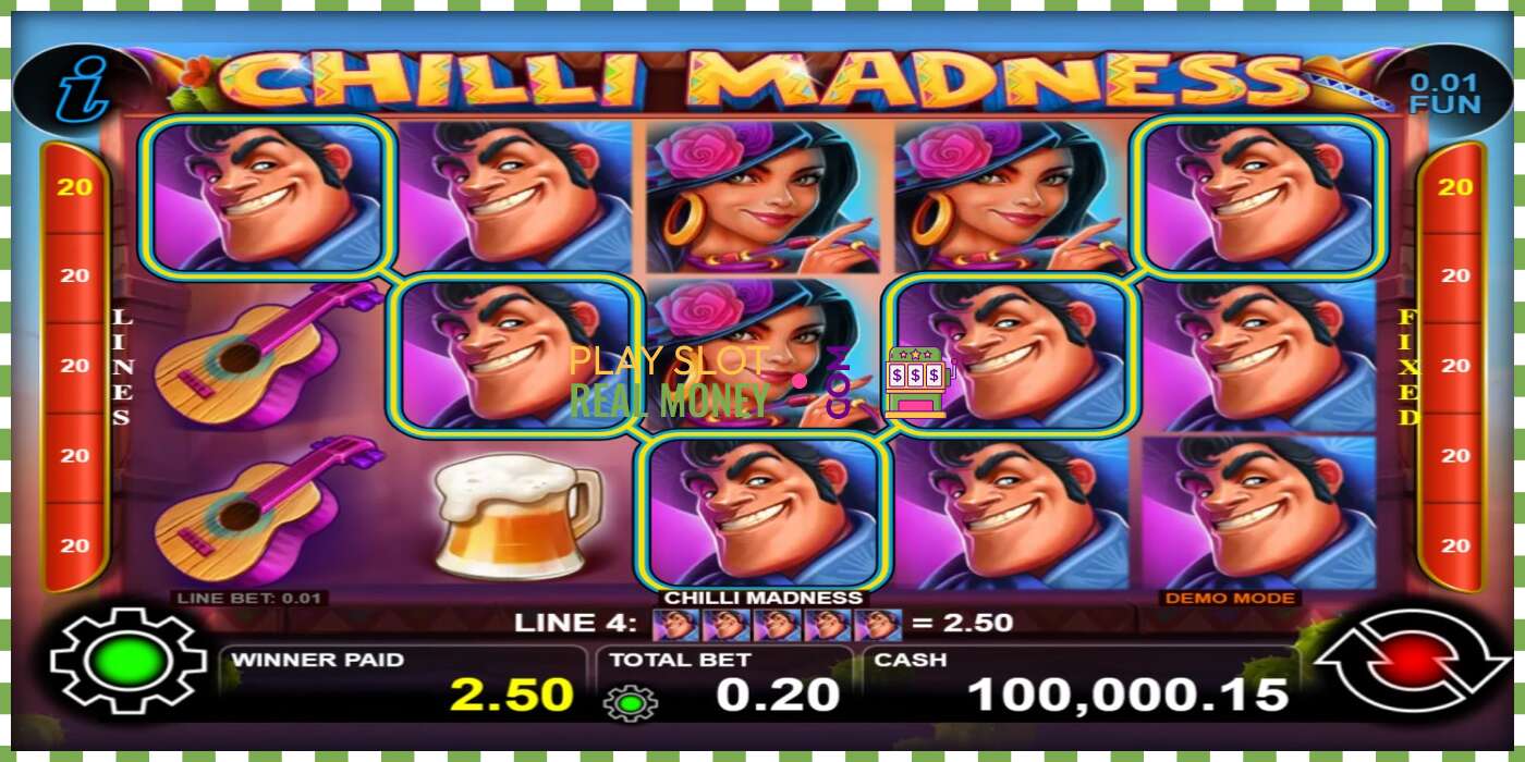 Slot Chilli Madness za skutočné peniaze, obrázok - 2