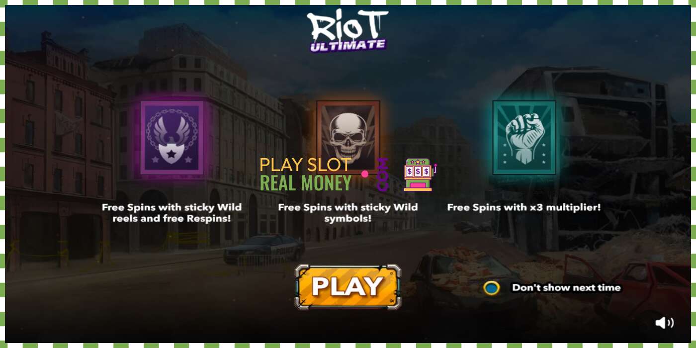 Slot Riot Ultimate za skutočné peniaze, obrázok - 1