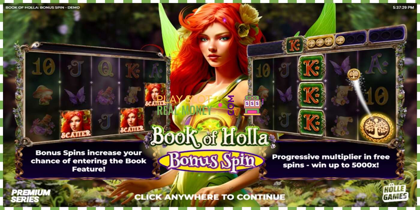 Слот Book of Holla: Bonus Spin на реальные деньги, картинка - 1