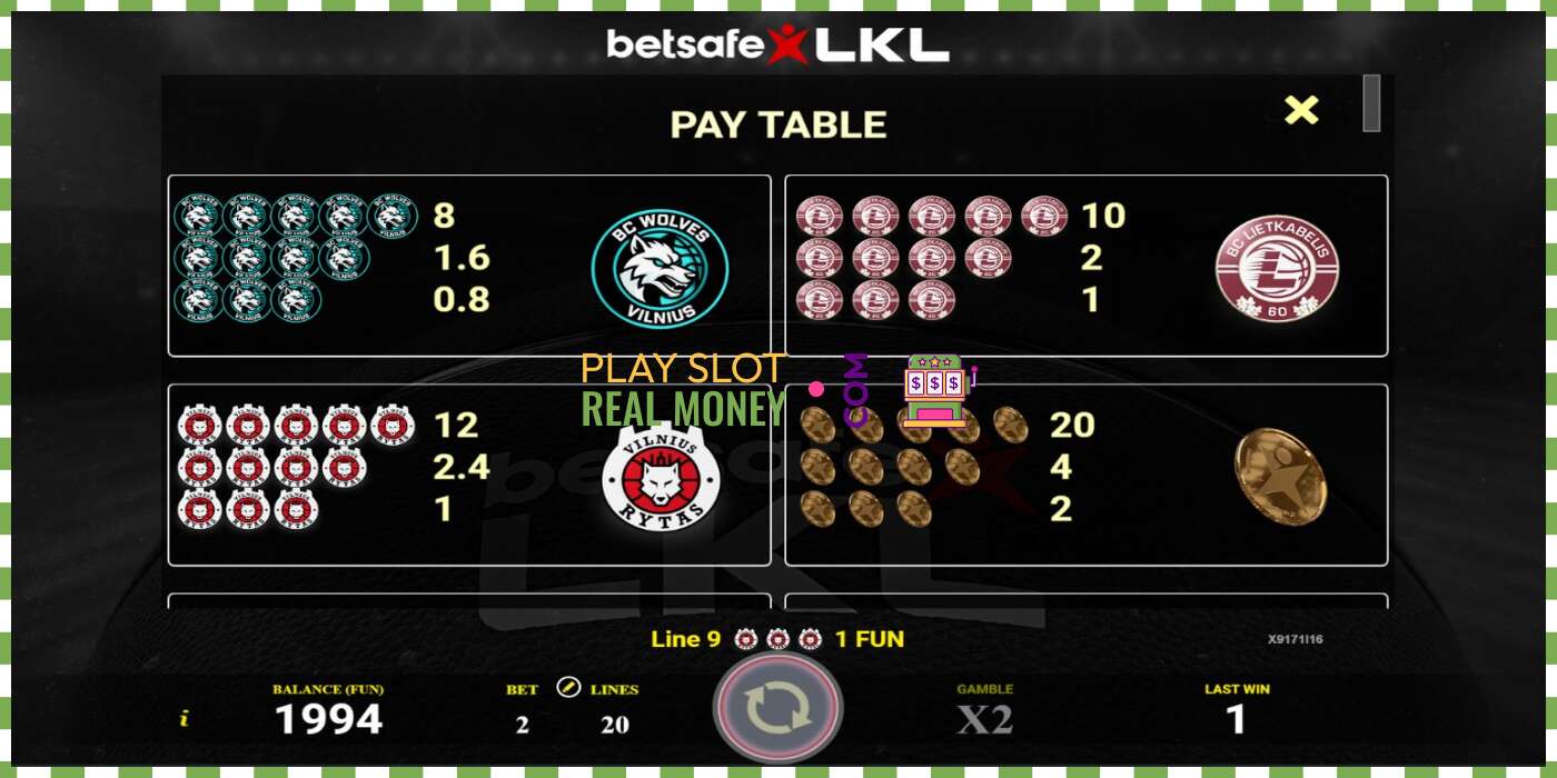 Slot Betsafe LKL za pravi novac, slika - 3