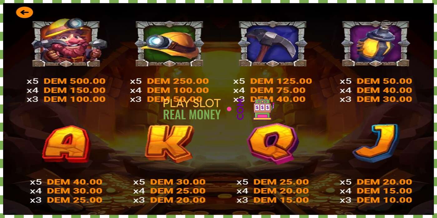 Slot Golden Mine za skutočné peniaze, obrázok - 3