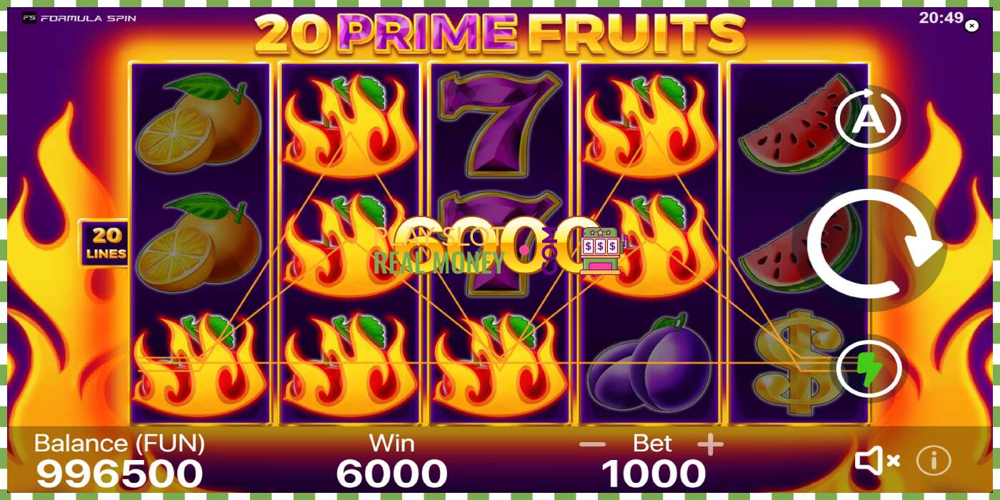 ஸ்லாட் 20 Prime Fruits உண்மையான பணத்திற்கு, படம் - 4