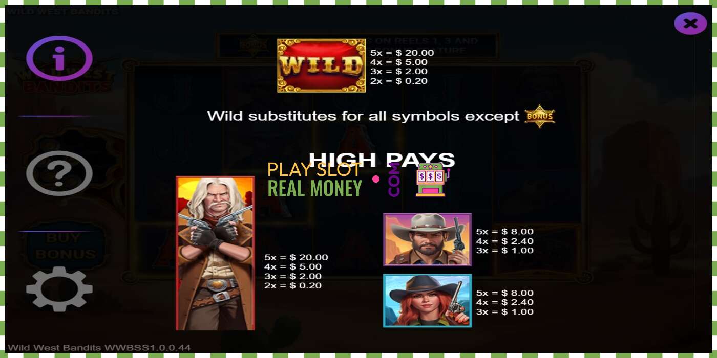 Слот Wild West Bandits на реальные деньги, картинка - 4