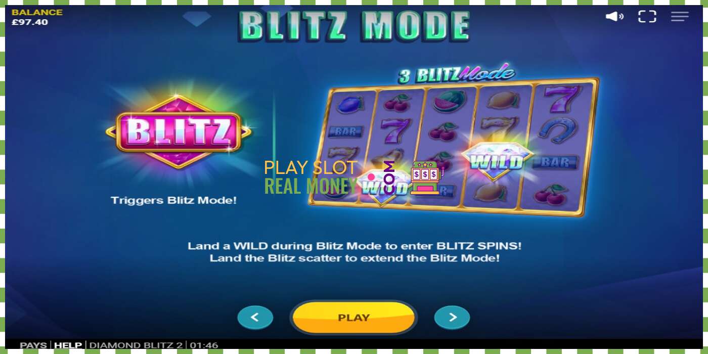 სლოტი Diamond Blitz 2 რეალურ ფულზე, სურათი - 5